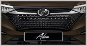 Chrome & Glossy Black Front Grille (contoh)